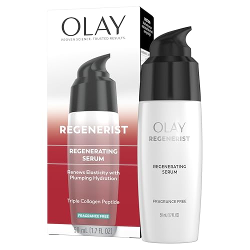 Olay Olay Serum, Regenerist Light Gel Face Moisturizer, Fragrance-Free - Anti-Aging, Anti-Wrinkle, Hydrating, Firming, Smoothening, Improves Fine Lines and Elasticity - Amino Peptide Complex, 1.7 oz Serum
