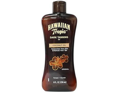 Hawaiian Tropic Hawaiian Tropic Dark Tanning Oil, Original 8 fl oz (237 ml) skincare