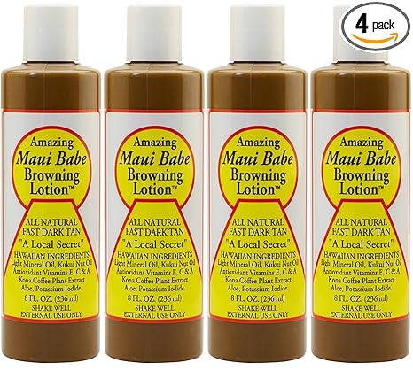 Maui Babe Maui Babe Browning Lotion 8 Ounces (Pack of 4) Moisturiser