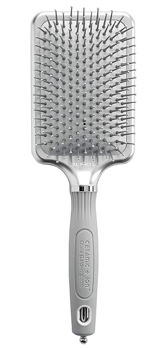 Olivia Garden Ceramic + Ion XL Pro Hair Brush - Paddle Brush for All Hair Types - Smooths and Adds Shine skincare