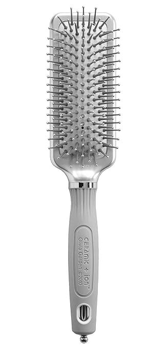 Olivia Garden Ceramic + Ion XL Pro Hair Brush - Paddle Brush for All Hair Types - Smooths and Adds Shine skincare