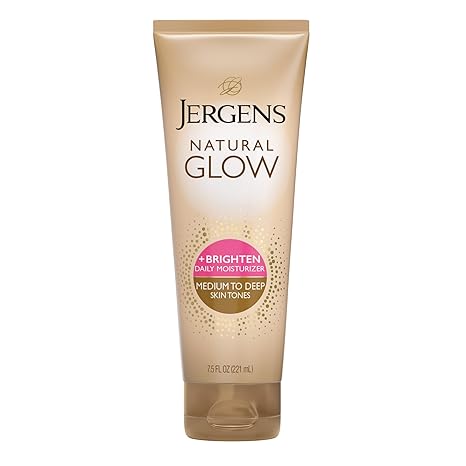 Jergens Jergens Natural Glow Self Tanner Body Lotion, Sunless Tanning, Medium to Deep Skin Tone, Daily Moisturizer with Coconut Oil, Vitamin E and Antioxidants, 7.5 Oz Korean face wash