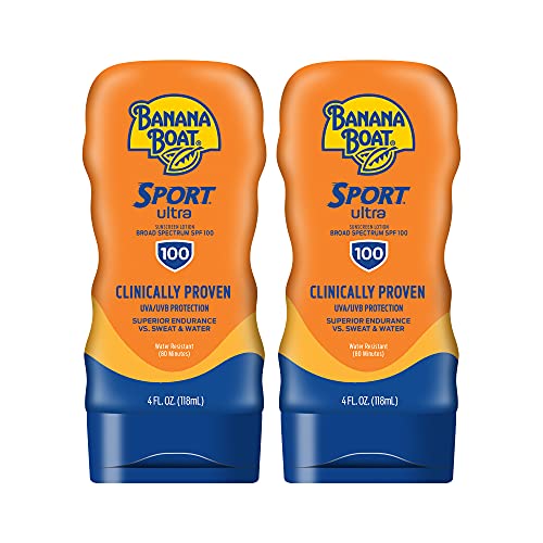 Banana Boat Banana Boat Sport Ultra SPF 100 Sunscreen Lotion, 4oz | Banana Boat Sunscreen Lotion SPF 100, 4oz each Twin Pack Sunscreen