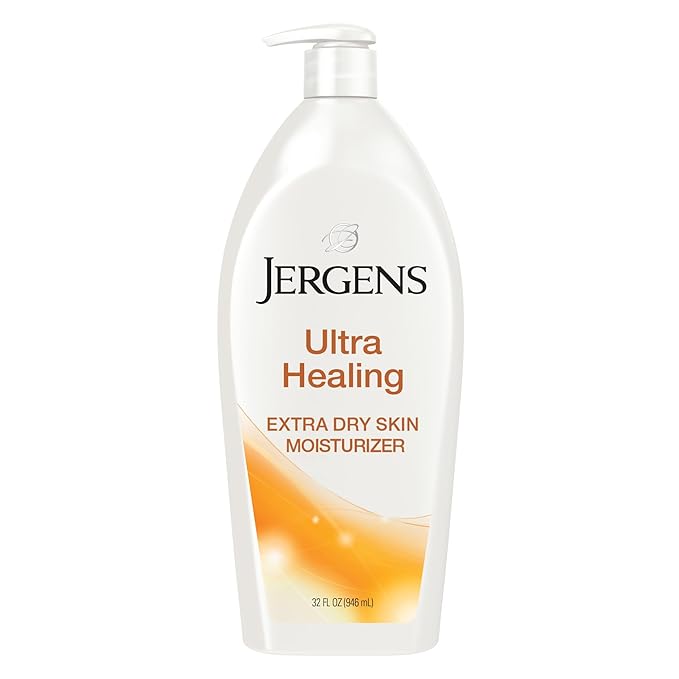 Jergens Jergens Ultra Healing Dry Skin Lotion, Hand and Body Moisturizer for Quick Absorption into Extra Dry Skin with Hydralucence Blend, Vitamins C, E and B5, White, 32oz Moisturiser