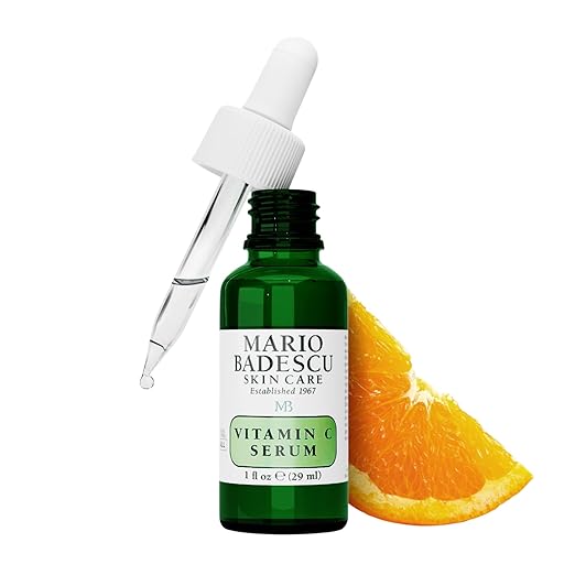 Mario Badescu Vitamin C Serum for Face – Lightweight Brightening Serum with Ascorbic Acid & Sodium Hyaluronate, Helps Improve Uneven Tone & Smooth-Looking Skin, 1 Fl Oz Serum