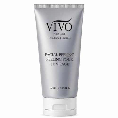 Vivo Per Lei Vivo Per Lei Facial Peeling Gel - Helps Address Dead Skin Buildup - Gentle Exfoliating Gel for Rough, Dry, Sensitive or Mature Skin - Face and Body Scrub - Non Abrasive - 4.05 Fl. Oz. Exfoliator
