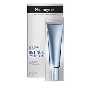 Neutrogena Neutrogena Rapid Wrinkle Repair Retinol Eye Cream for Dark Circles, Daily Anti-Aging Under Eye Cream with Retinol & Hyaluronic Acid to Fight Fine Lines, Wrinkles, & Dark Spots, 0.5 fl. oz Korean face wash