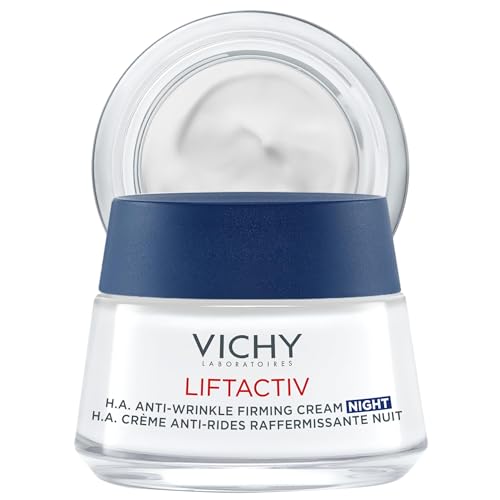 VICHY Vichy LiftActiv Supreme Night Cream, Anti Aging Face Cream with Vitamin C and Rhamnose to Firm and Brighten, Suitable for Sensitive Skin Moisturiser