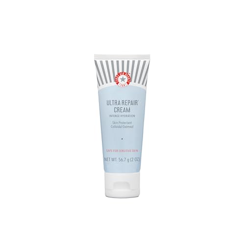 First Aid Beauty First Aid Beauty - Ultra Repair Cream, Intense Hydration Whipped Colloidal Oatmeal, Clinically Proven to Strengthen Skin Barrier in 7 Days & Helps Relieve Eczema, Luxury Face & Body Moisturizer, 2 oz Moisturiser
