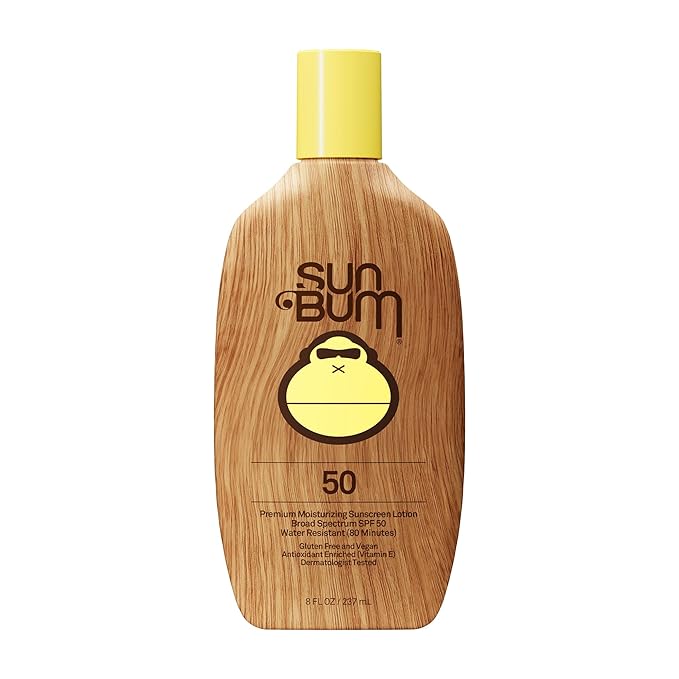 Sun Bum Sun Bum Original SPF 50 Sunscreen Body Lotion - Broad Spectrum Moisturizing Sunscreen with Vitamin E - Hawaii 104 Act Compliant (Made without Octinoxate & Oxybenzone) - 8 oz Sunscreen