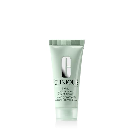 Clinique Clinique 7 Day Daily Gentle Face Exfoliator Lightweight Scrub Cream For All Skin Types | Mild Face Scrub With Silica | Exfoliating + Refining, 3.4 Fl Oz Exfoliator