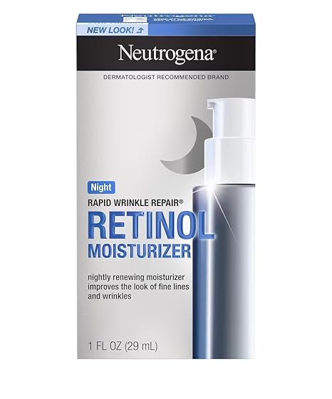 Neutrogena Neutrogena Rapid Wrinkle Repair Anti-Wrinkle Night Accelerated Retinol SA Facial Moisturizer, 1 fl. Oz Moisturiser