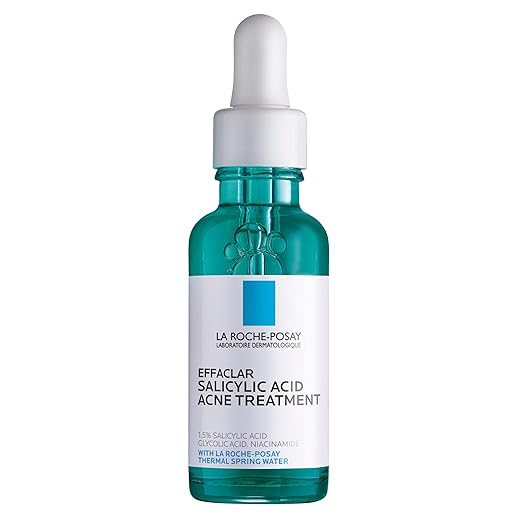 La Roche-Posay Effaclar 1.5% Salicylic Acid Serum, Acne Treatment For Face With Glycolic Acid & Niacinamide, Acne Serum Helps Clear Blackheads, Whiteheads, Pimples & Reduces Post Acne Marks Korean face wash