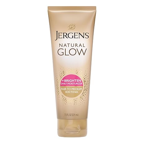 Jergens Jergens Natural Glow Self Tanner Body Lotion, Sunless Tanning, Fair to Medium Skin Tone, Daily Moisturizer with Coconut Oil, Vitamin E and Antioxidants, 7.5 Oz Korean face wash