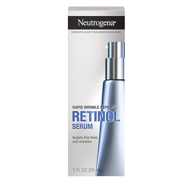 Neutrogena Neutrogena Rapid Wrinkle Repair Retinol Face Serum, Daily Anti-Aging Serum for Face with Retinol & Hyaluronic Acid to Fight Fine Lines, Wrinkles, & Dark Spots, 1 fl. oz Serum