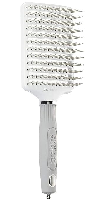 Olivia Garden Ceramic + Ion XL Pro Hair Brush - Paddle Brush for All Hair Types - Smooths and Adds Shine skincare