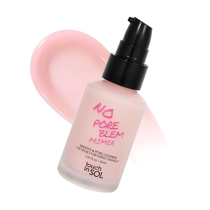 Touch in Sol TOUCH IN SOL No Poreblem Primer – Pore Primer for Korean Makeup, Mattifying Primer for Oily Skin, Pore Eraser for Large Pores, Blurring Finish from K Beauty (1.01 fl.oz/30ml) skincare