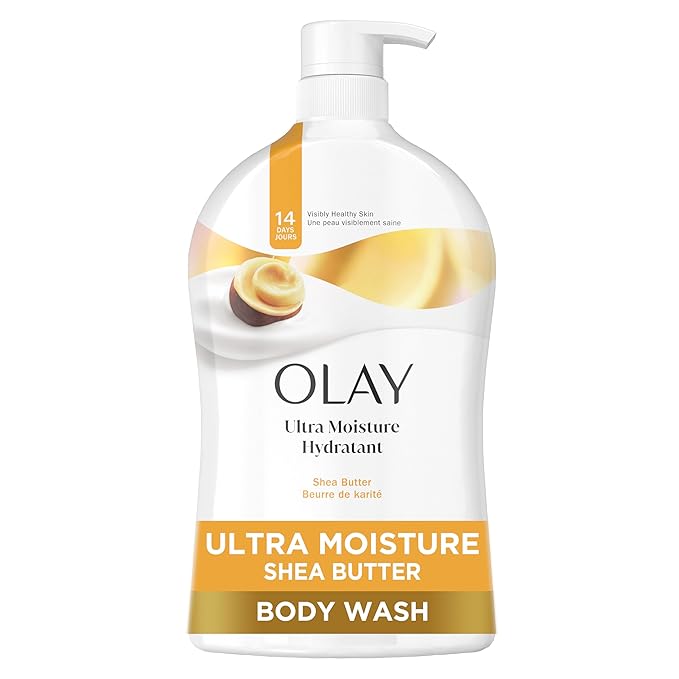 Olay Olay Body Wash for Women, Ultra Moisture, 24hr Moisturizing, Hydrating & Refreshing, B3 Vitamin Complex, Free of Parabens & Phthalates, for All Skin Types, Shea Butter Scent, 33 fl oz Korean face wash