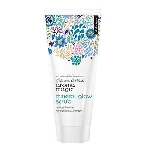 Aroma Magic Aroma Magic Mineral Glow Face Scrub | Dead Skin Exfoliator | Deep Moisturizing Facial Scrub | Provides Soft, Supple & Hydrated Skin | 3.38 Fl Oz (100ml) Exfoliator