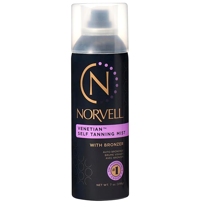 Norvell Norvell Venetian Sunless Self Tanner Mist 7 fl oz – Airbrush Spray Tanning Solution with Bronzer for Instant Sun Kissed Glow, Natural Looking Fake Tan, Streak Free, Long Lasting Color skincare