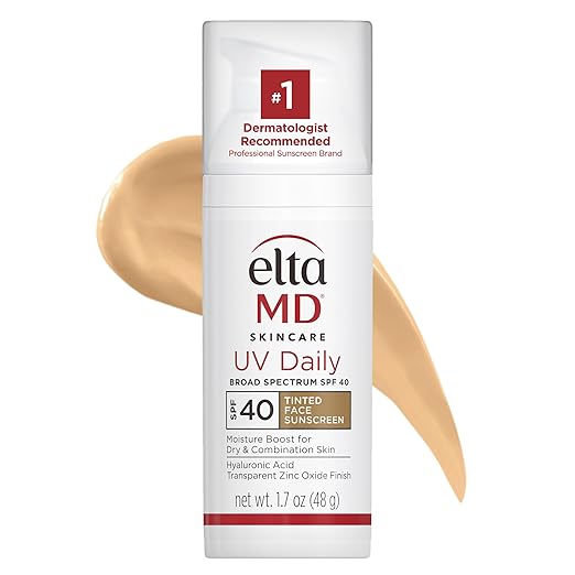 EltaMD UV Daily Face Sunscreen Moisturizer with Zinc Oxide, Daily Face Moisturizer with SPF, Great for Dry, Combination, and Normal Skin Sunscreen