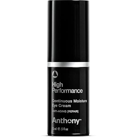 Anthony Anthony High-Performance Eye Cream, Anti-Aging Continuous Moisture With Vitamins A, C & E, Caffeine, Jojoba & Squalane, Reduces Puffiness, Dark Circles & Fine Lines, 0.5 Fl Oz Eye Cream