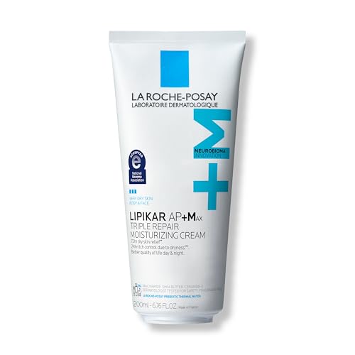 La Roche-Posay La Roche-Posay Lipikar AP+MAX Triple Repair Moisturizing Body Cream | Face & Body Lotion for Dry Skin with Shea Butter & Niacinamide | Gentle Moisturizer for Very Dry, Rough & Sensitive Skin, 200ml Moisturiser