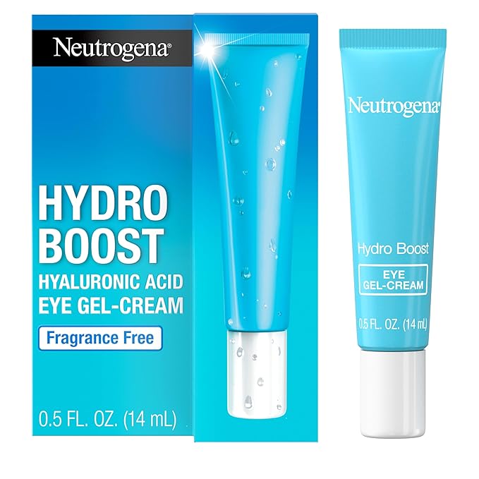 Neutrogena Neutrogena Hydro Boost Under Eye Cream, with Purified Hyaluronic Acid, Keeps Under Eye Area Looking Smooth & Hydrated, Fragrance Free and Non-Comedogenic, 0.5 oz Korean face wash