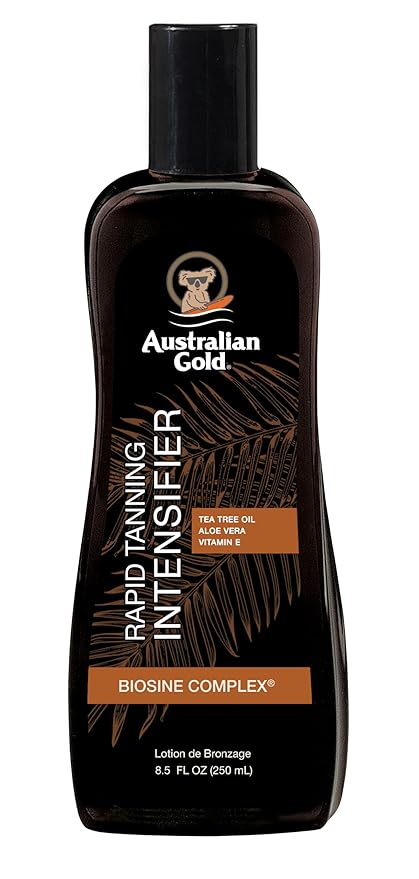 Australian Gold Australian Gold Rapid Tanning Intensifier Lotion, 8.5 Fl Oz | With Tea Tree Oil and Aloe Vera | Vitamin E Korean face wash