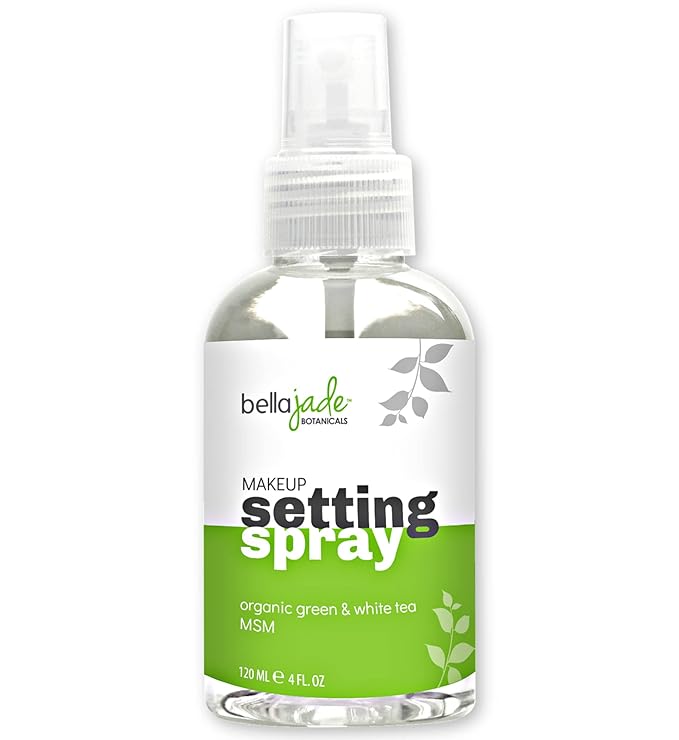 Bella Jade Makeup Setting Spray for Face - Long Lasting Mist: Hydrating Dewey Finishing + Organic Green Tea & MSM - All Skin Types - Large 4 oz Bottle skincare