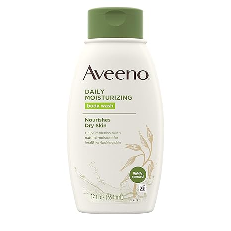 Aveeno Aveeno Daily Moisturizing Body Wash with Soothing Oat, Creamy Shower Gel, Soap-Free and Dye-Free, Light Fragrance, 12 fl. oz Moisturiser