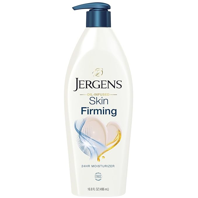 Jergens Jergens Skin Firming Body Lotion for Dry to Extra Dry Skin, Skin Tightening Cream with Collagen and Elastin, Dermatologist Tested, Hydralucence Blend Formula, 16.8 Oz Moisturiser