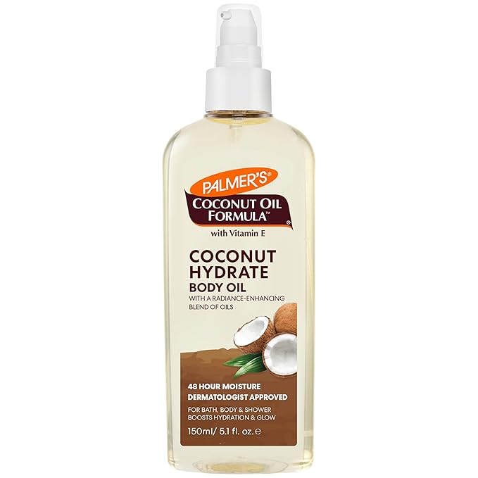 Palmer's Palmer's Coconut Oil Formula Body Oil, Body Moisturizer with Green Coffee Extract, Bath Oil for Dry Skin, 5.1 Ounces (Spray Cap) Moisturiser