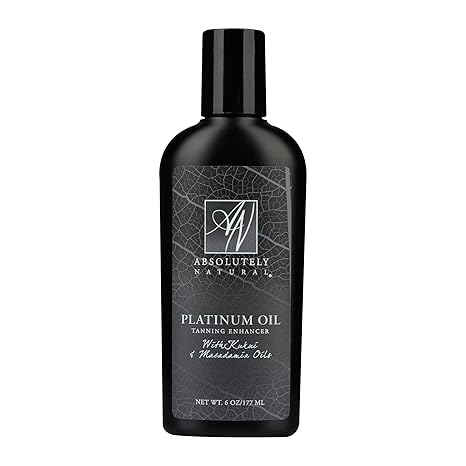 Absolutely Natural Absolutely Natural - Organic Tanning Oil Outdoor Tanning Enhancer - Spa Quality & Reef Safe with Rose Hips & Aloe - Suntan Lotion with Bronzer for Massages - Made in USA 6oz Moisturiser