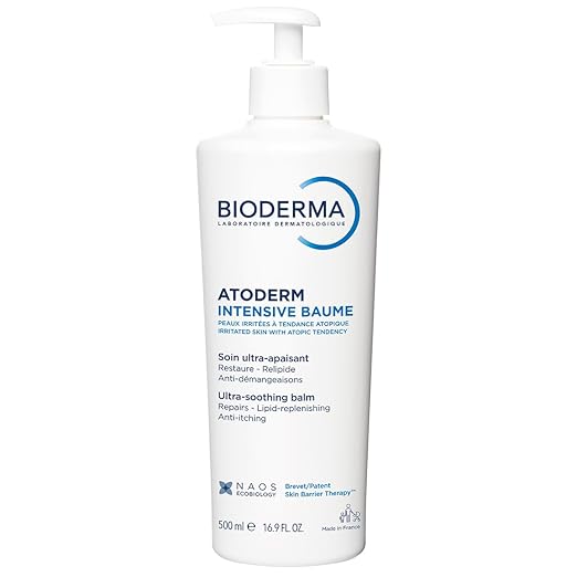 Bioderma Atoderm Intensive Balm, Hydrating Balm for Dry to Atopic Sensitive Skin, Face & Body Moisturizer with Ultra Soothing Anti-Itching Formula, Fragrance-Free, Non-Greasy & Non-Sticky for Family Moisturiser
