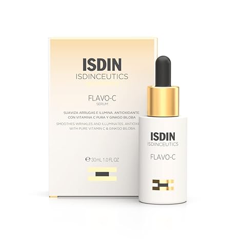 ISDIN ISDIN Isdinceutics Flavo-C Brightening and Antioxidant Vitamin C Serum for Face, 1.0 FL OZ Serum