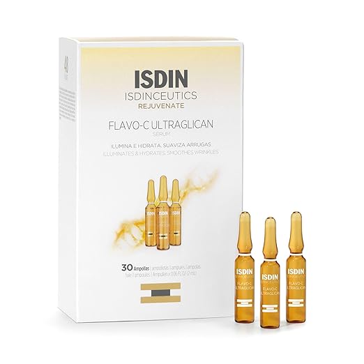 Vitamin C and Hyaluronic Acid Serum ampoule, Flavo-C Ultraglican by ISDIN Serum