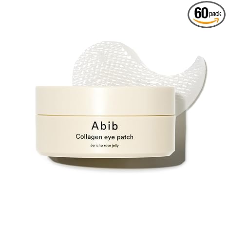 Abib Abib Collagen Peptide Eye Patches for Wrinkles & Fine Line with Jericho Rose Jelly, 60 Count, Korean Skin Care skincare