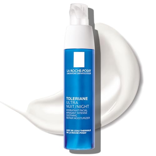 La Roche-Posay La Roche-Posay Toleriane Dermallergo Night Cream for Face, Intense Soothing Moisturizer with Vitamin E, Allergy Tested, for Sensitive Skin, Formerly Toleriane Ultra Night Moisturiser