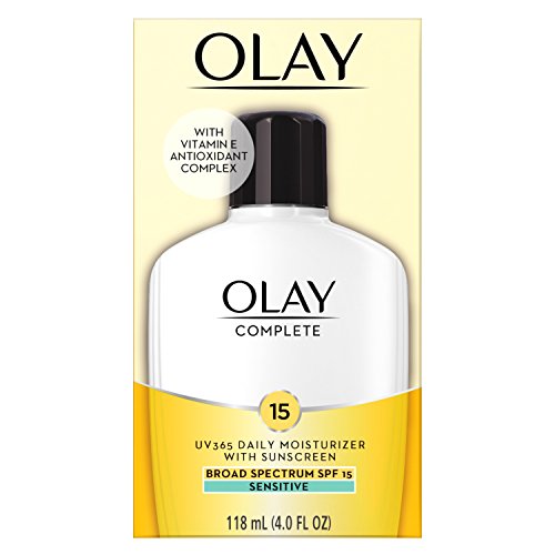 Olay Face Moisturizer by Olay Complete All Day Moisturizer with Sunscreen, Broad Spectrum with SPF 15, Sensitive, 4 fl oz. Sunscreen