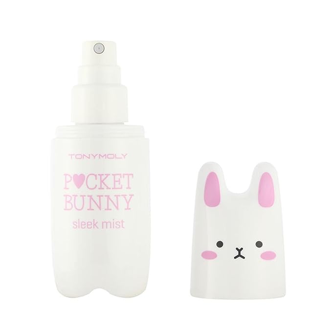 TONYMOLY TONYMOLY Pocket Bunny Facial Mist - Hydrating & Refreshing Face Spray with Aloe & Berry Extracts - Moisturizing Korean Facial Mist, Cute Travel Size, K-Beauty Gift, Easter Basket Stuffer Moisturiser