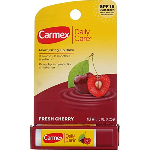 Carmex Carmex Click-Stick Moisturizing Lip Balm SPF 15 Cherry 0.15 oz (Pack of 6) Sunscreen
