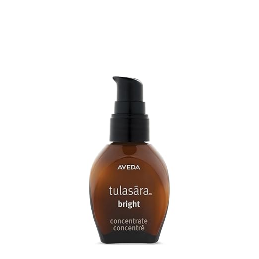 Aveda Tulasara Bright Concentrate | Brightening Serum with Licorice Root & Vitamin C | Visibly Evens Skin Tone Over time | 97% Naturally Derived*, 1 Fl Oz Serum