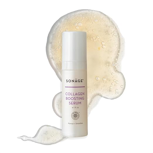 Sonage Collagen Boosting Serum: Vegan Anti-Aging Face Serum | Plumps, Smooths, Minimizes Pores, Wrinkles Serum