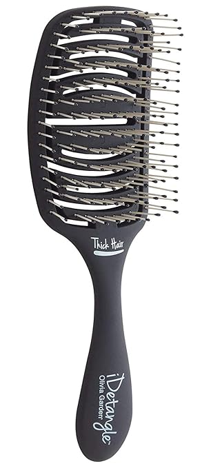 Olivia Garden iDetangle Brush for Wet and Dry Hair - Detangler Brush for Women and Men - Adjusts Tension by Hair Type - For Curly, Wavy or Straight - Flexible Vented Head skincare