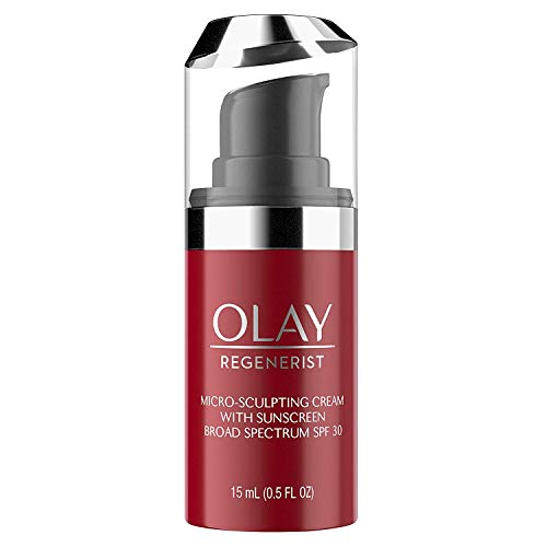 Olay Olay Regenerist Micro-Sculpting Cream Face Moisturizer with Sunscreen, SPF 30, Trial Size 0.5 oz Sunscreen