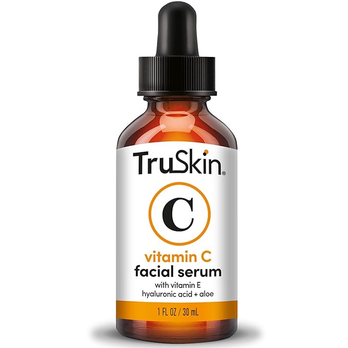 TruSkin TruSkin Vitamin C Serum for Face – Anti Aging Face Serum with Hyaluronic Acid & Vitamin E – Brightening Formula for Improving Appearance of Dark Spots, Fine Lines & Wrinkles – All Skin Types, 1 fl oz Exfoliator