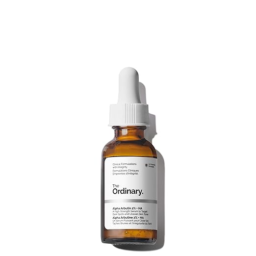 The Ordinary Alpha Arbutin 2% + Hyaluronic Acid, Brightens Skin and Targets Dark Spots, 1 Fl Oz Korean face wash