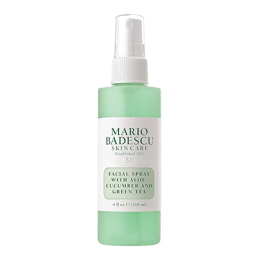 Mario Badescu Facial Spray with Aloe, Cucumber and Green Tea for All Skin Types, Face Mist that Hydrates & Invigorates skincare