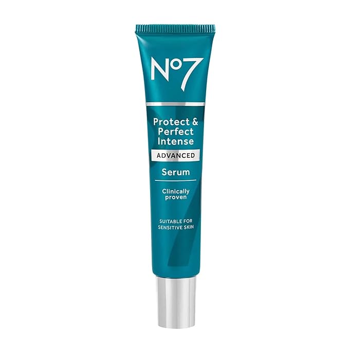 No7 No7 Protect & Perfect Intense Advanced Serum - Anti-Aging Face Serum that Visibly Smoothes & Firms Fine Lines and Wrinkles - Formulated with Hyaluronic Acid and Matrix 3000+ Technology (1 Fl Oz) Serum
